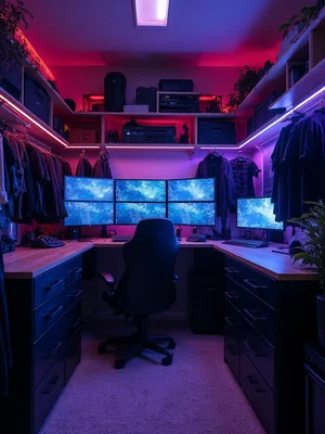Gaming Room Closet Design