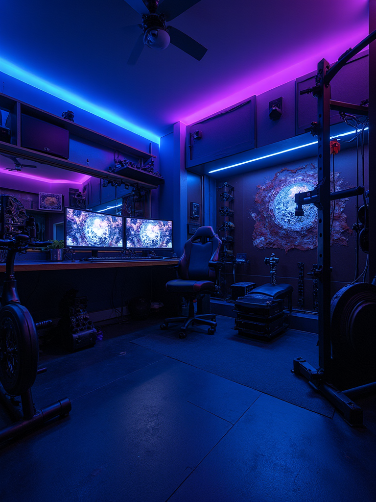 Gaming Room Home Gym - Gaming Room Home Gym interior design inspiration