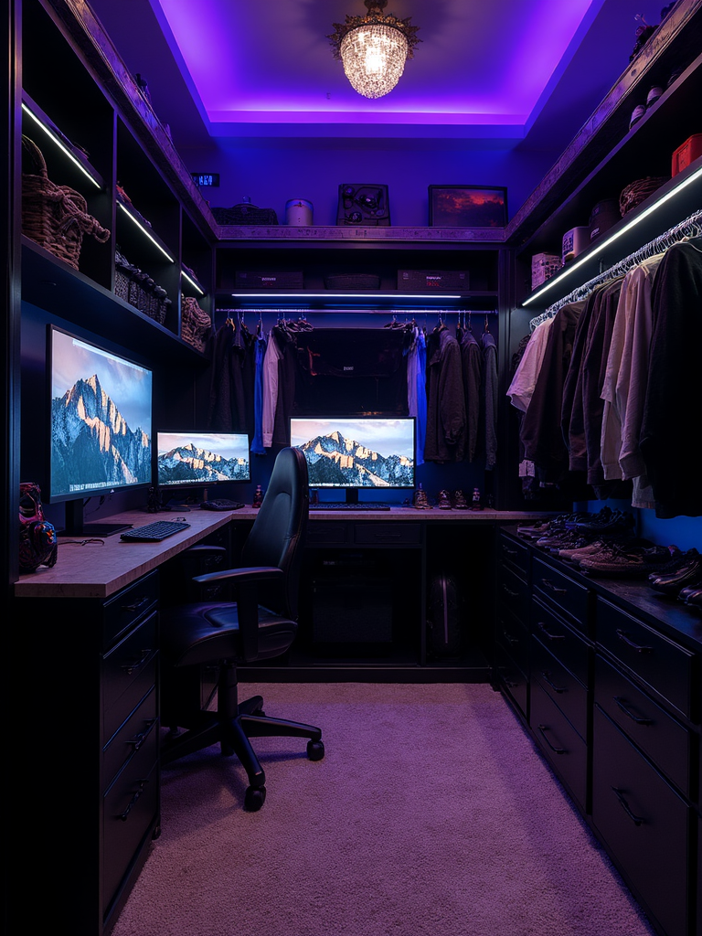 Gaming Room Walk In Closet - Gaming Room Walk In Closet interior design inspiration