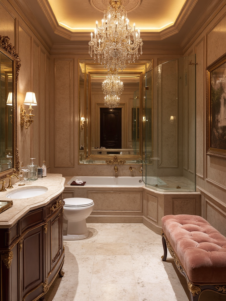 Glam Bathroom - Glam Bathroom interior design inspiration
