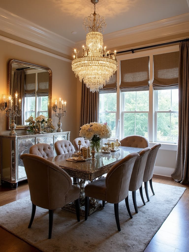 Glam Dining Room - Glam Dining Room interior design inspiration