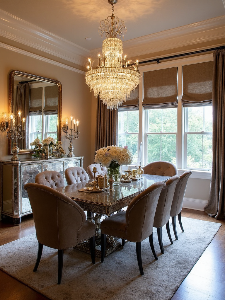 Glam Dining Room - Glam Dining Room interior design inspiration