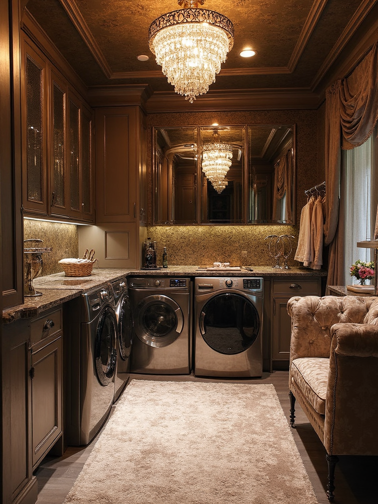 Glam Laundry Room - Glam Laundry Room interior design inspiration
