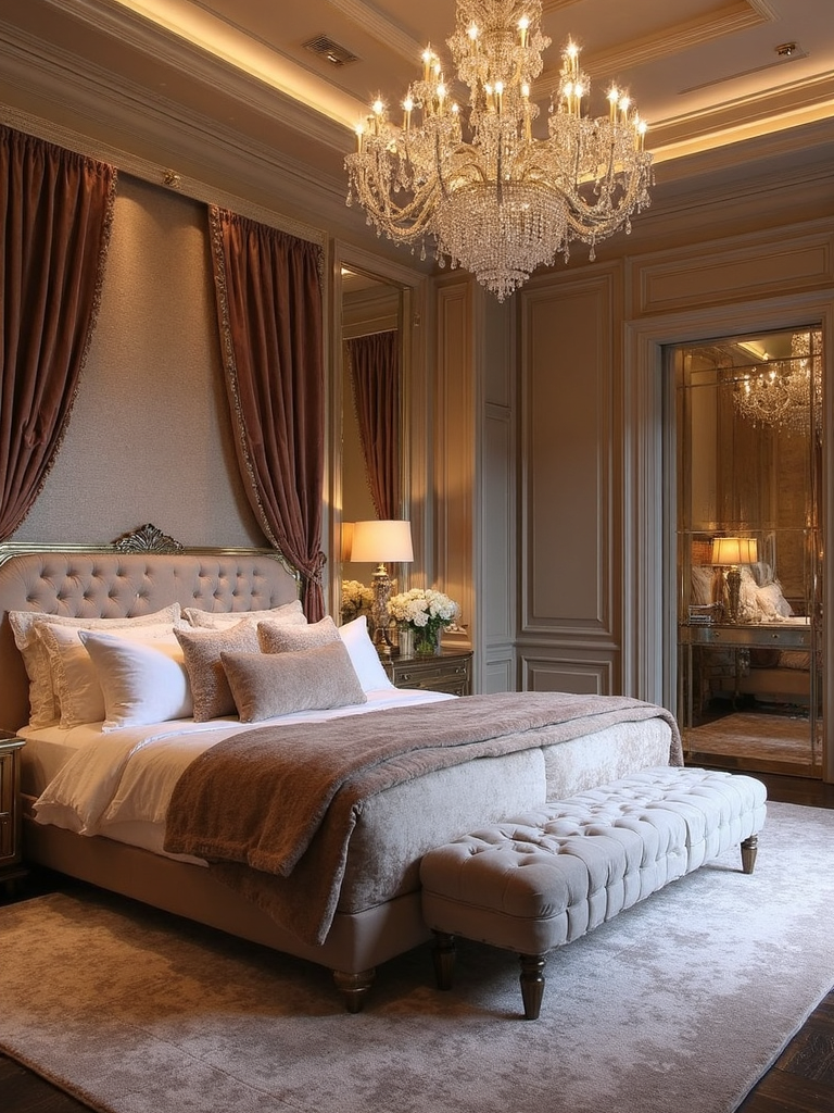 Glam Master Bedroom - Glam Master Bedroom interior design inspiration