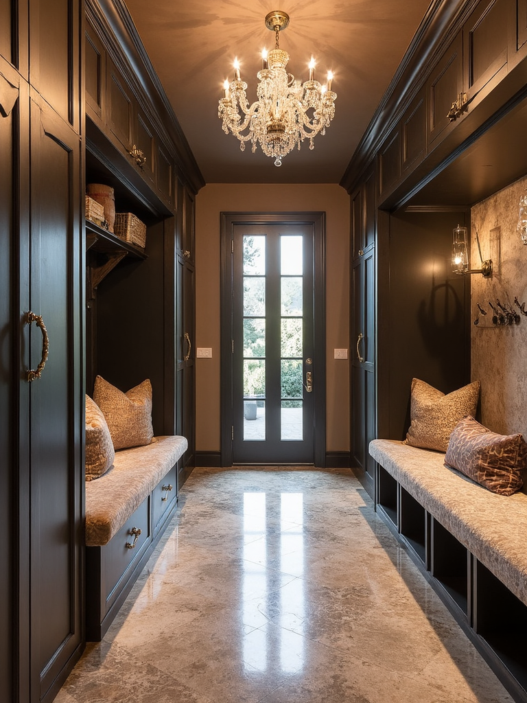 Glam Mudroom - Glam Mudroom interior design inspiration