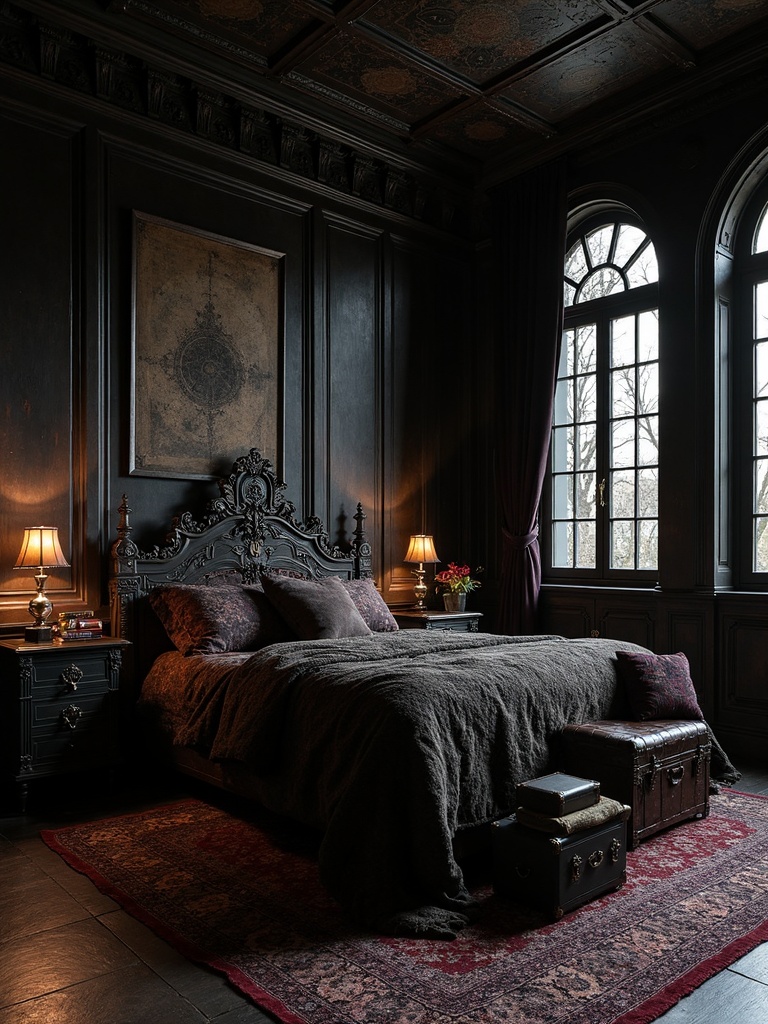 Gothic Guest Bedroom - Gothic Guest Bedroom interior design inspiration