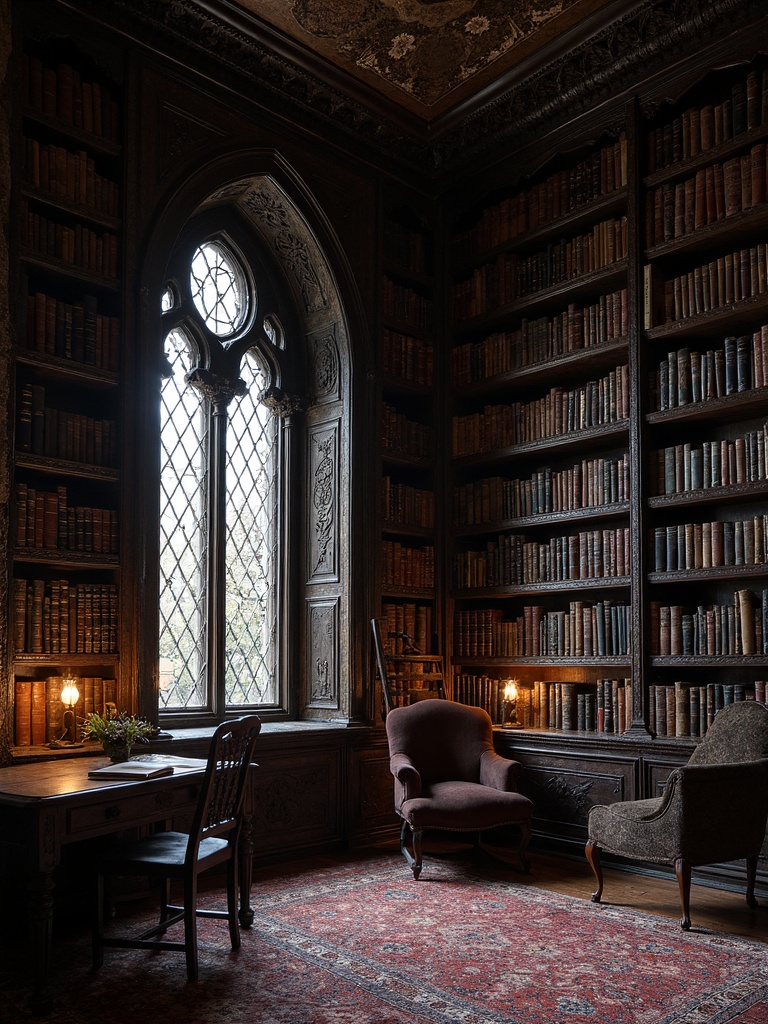 Gothic Library - Gothic Library interior design inspiration