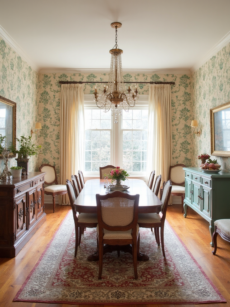 Grandmillennial Dining Room - Grandmillennial Dining Room interior design inspiration