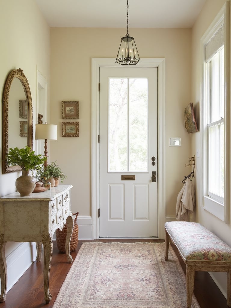 Grandmillennial Entryway - Grandmillennial Entryway interior design inspiration