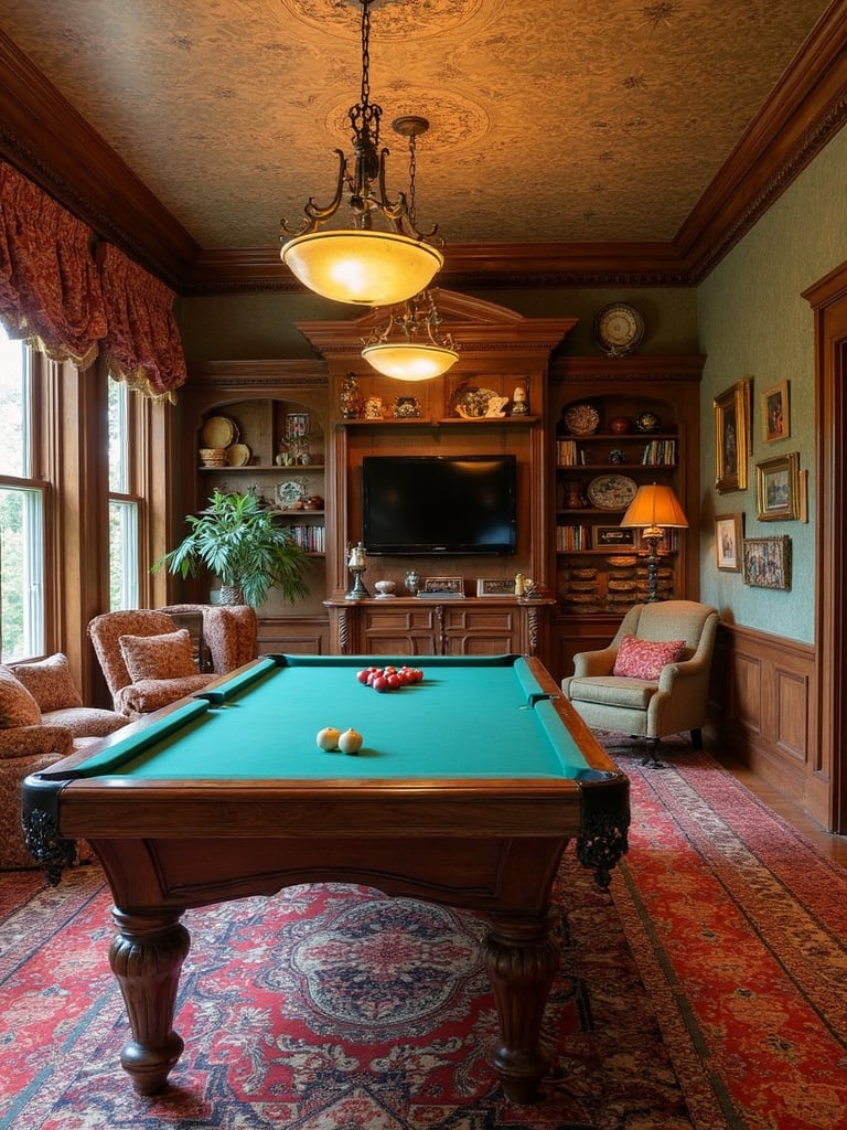 Grandmillennial Game Room - Grandmillennial Game Room interior design inspiration