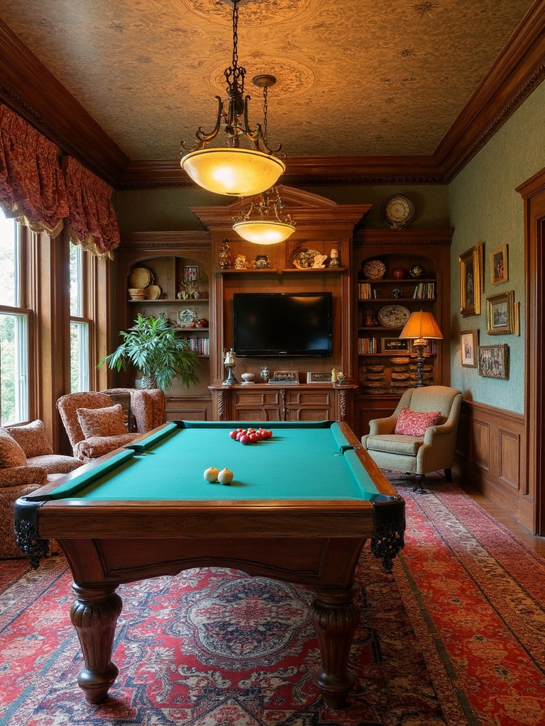 Grandmillennial Game Room - Grandmillennial Game Room interior design inspiration