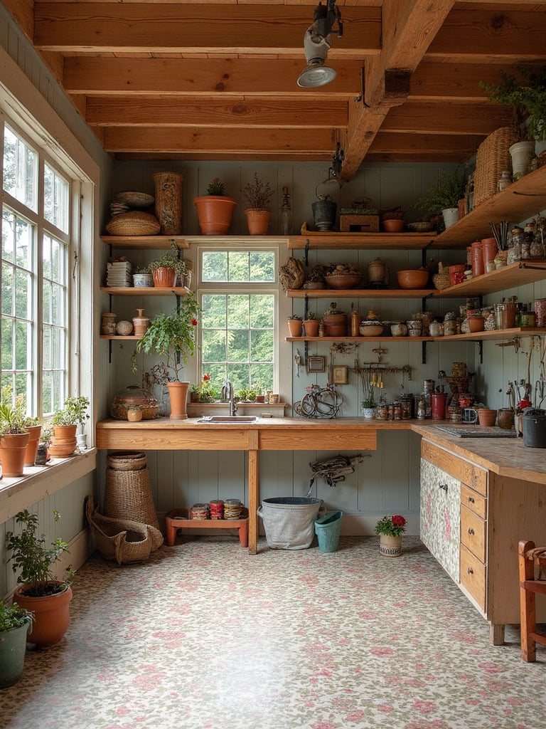 Grandmillennial Garage - Grandmillennial Garage interior design inspiration