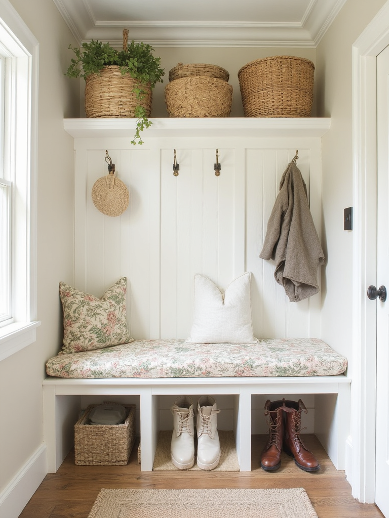 Grandmillennial Mudroom - Grandmillennial Mudroom interior design inspiration