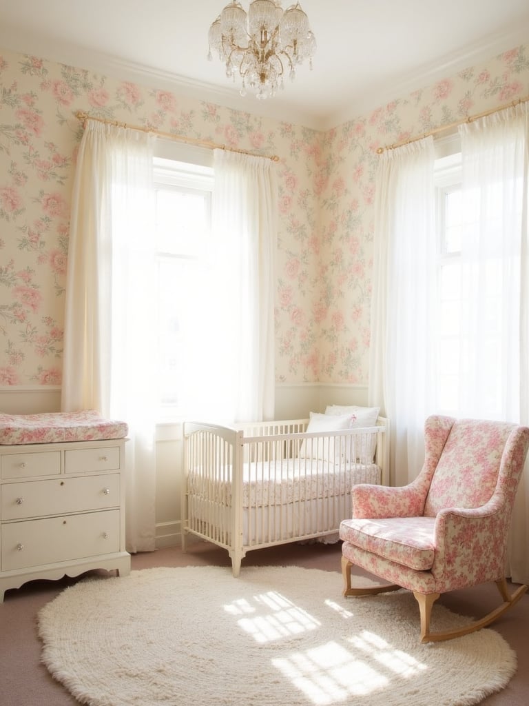 Grandmillennial Nursery featuring traditional, vintage, nostalgic - interior design ideas and inspiration