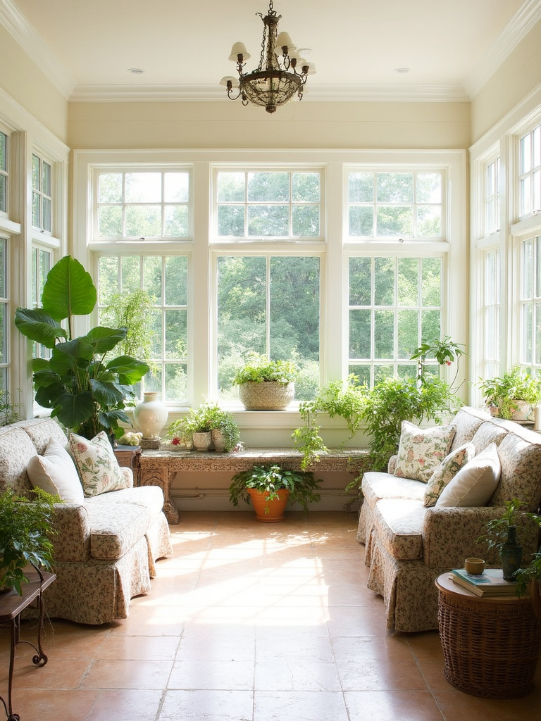 Grandmillennial Sunroom - Grandmillennial Sunroom interior design inspiration