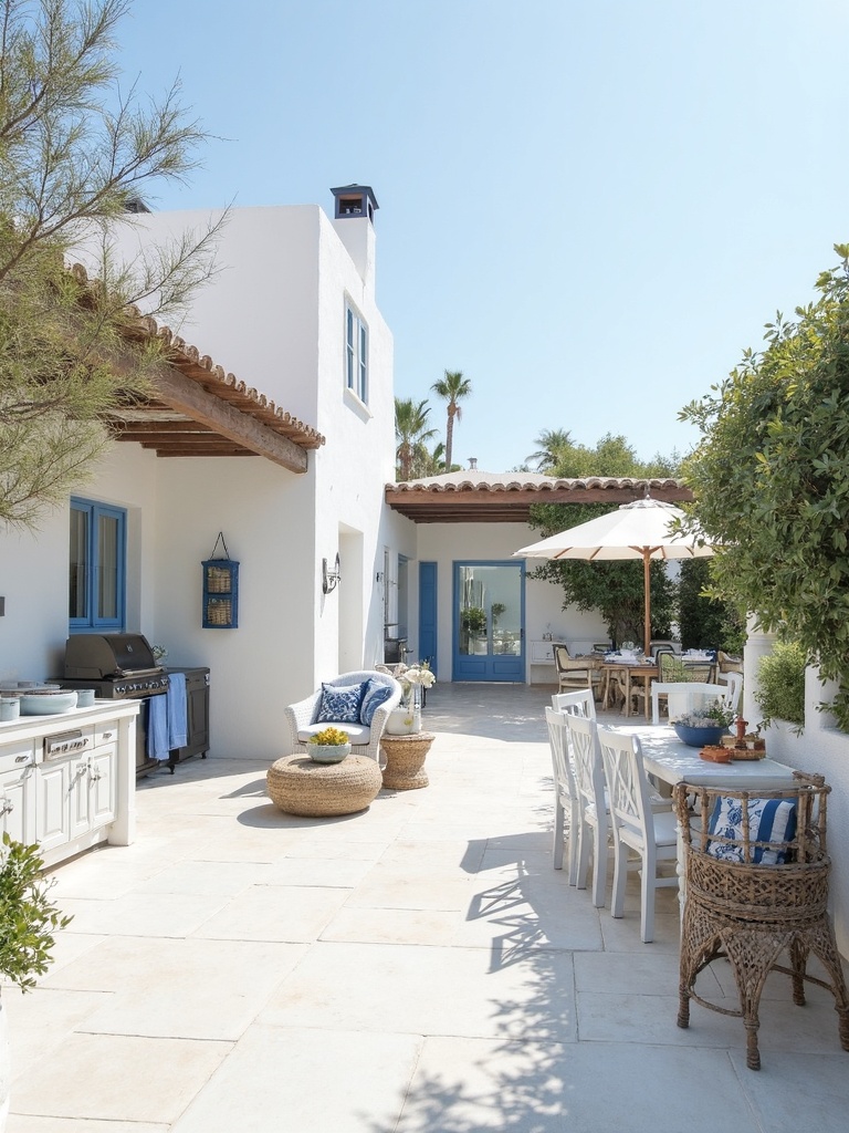 Greek Outdoor Patio - Greek Outdoor Patio interior design inspiration