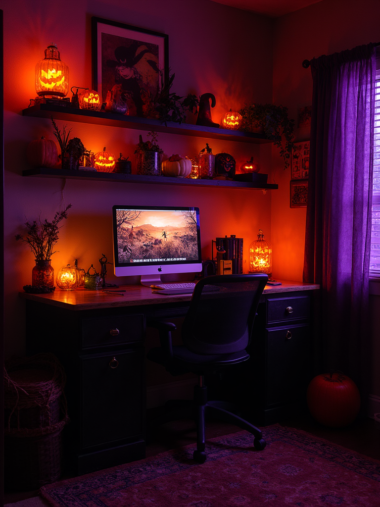 Halloween Home Office - Halloween Home Office interior design inspiration