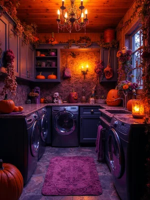 Halloween Laundry Room Design