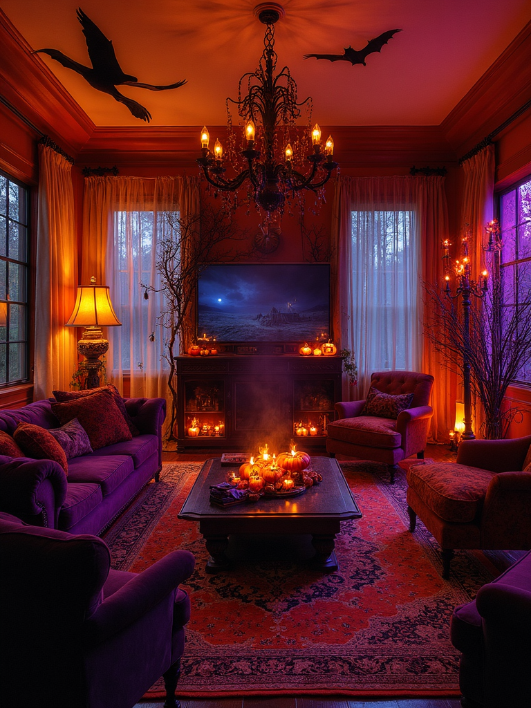 Halloween Living Room - Halloween Living Room interior design inspiration