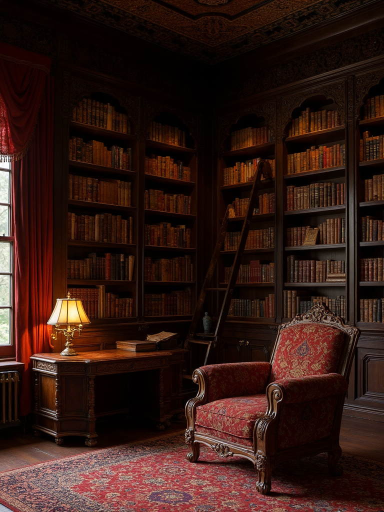 Indian Library - Indian Library interior design inspiration