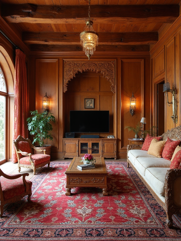 Indian Living Room - Indian Living Room interior design inspiration