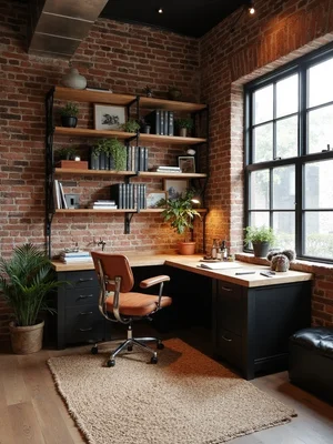 Industrial Home Office Design