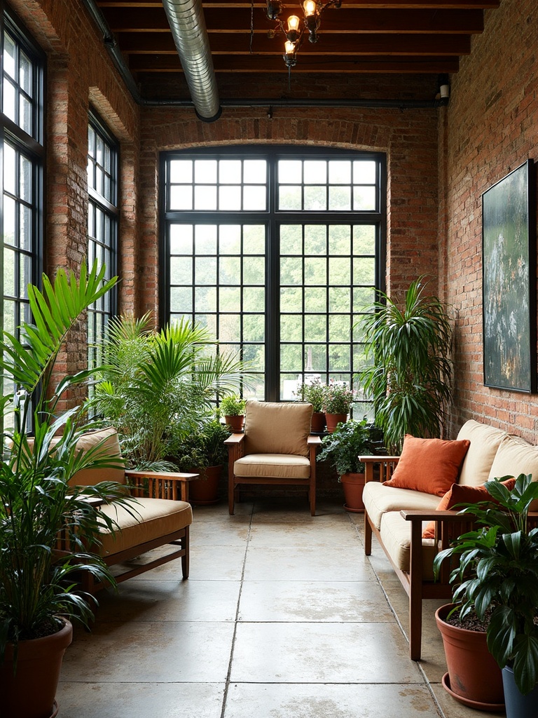 Industrial Sunroom - Industrial Sunroom interior design inspiration