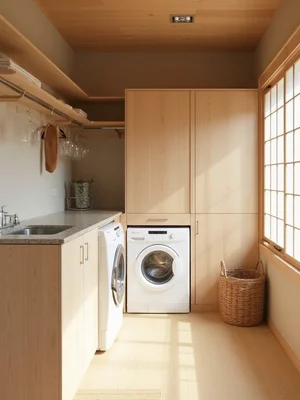 Japanese Laundry Room Design