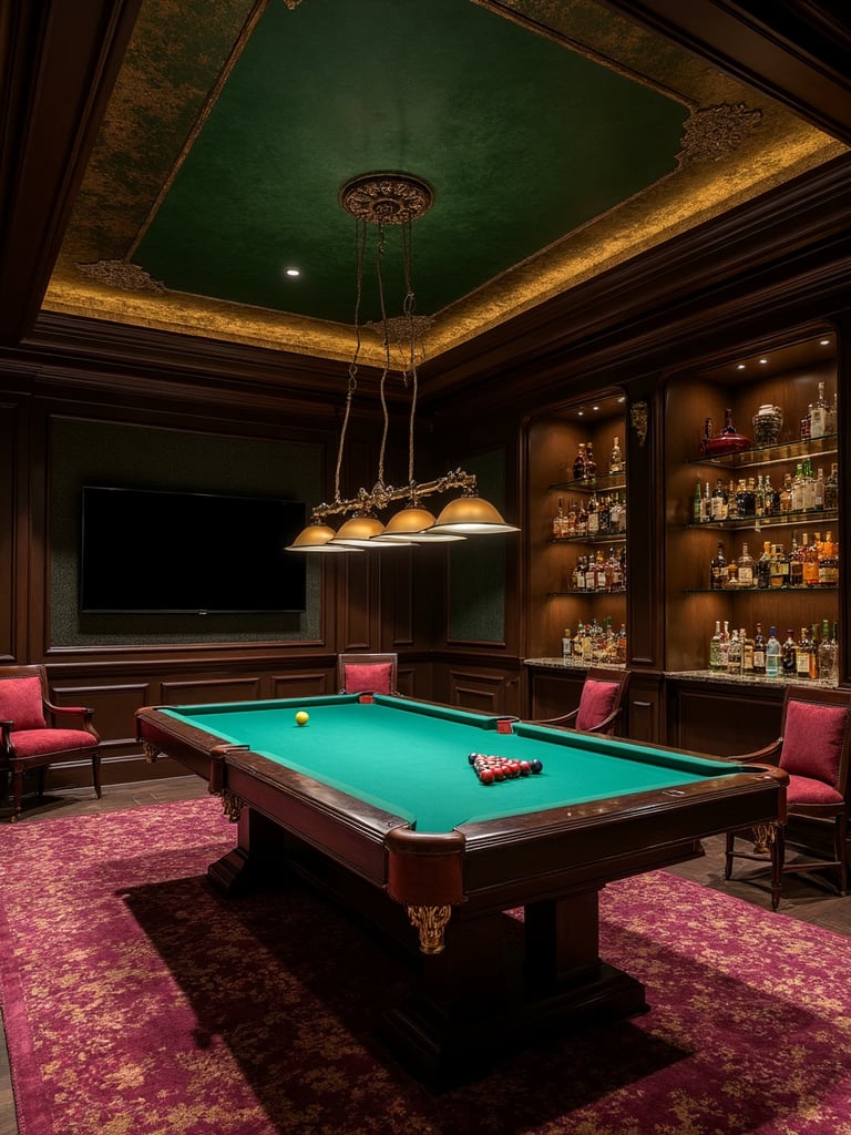 Luxe Game Room - Luxe Game Room interior design inspiration
