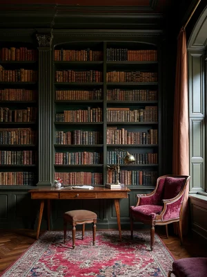 Luxe Library Design