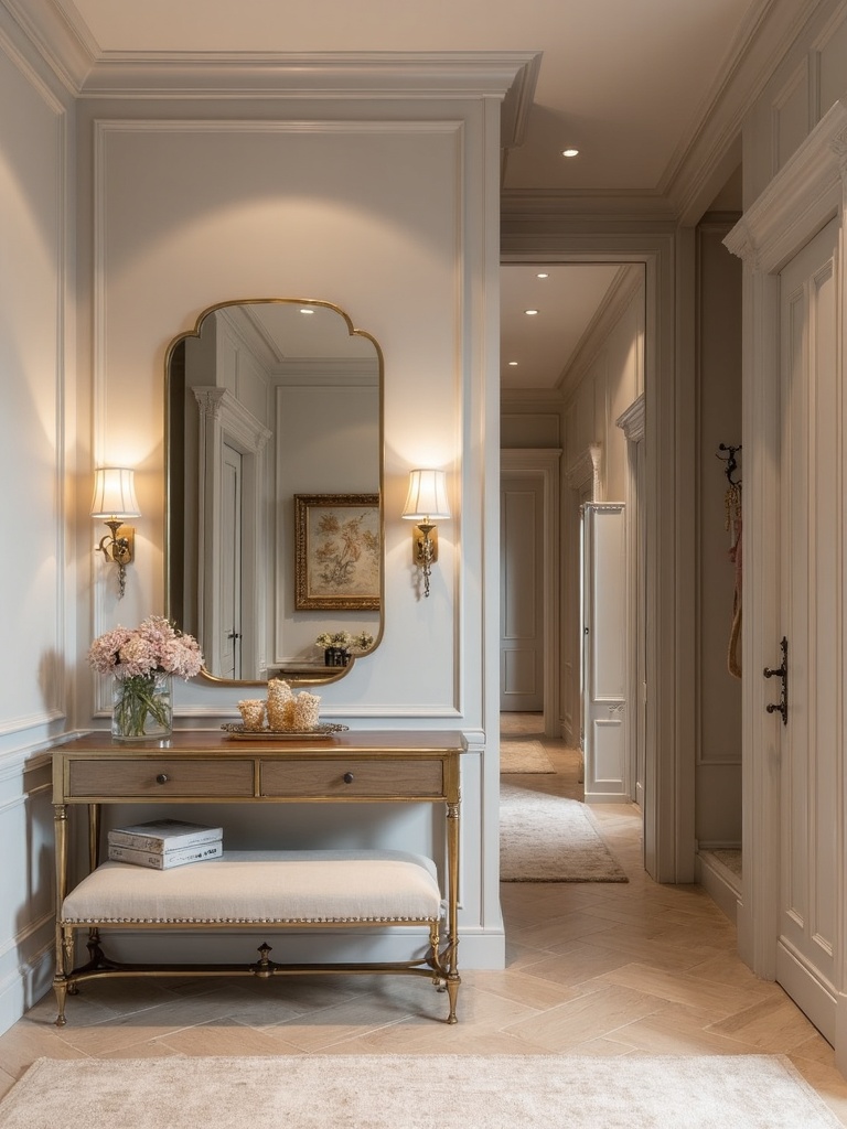 Luxury Entryway featuring premium materials, custom finishes, sophisticated - interior design ideas and inspiration