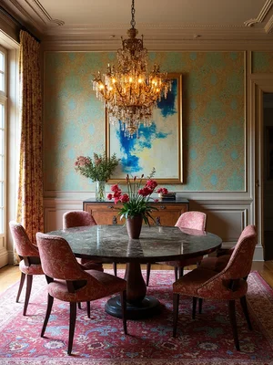 Maximalist Dining Room Design