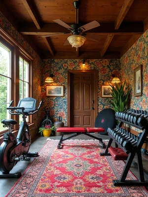 Maximalist Home Gym Design
