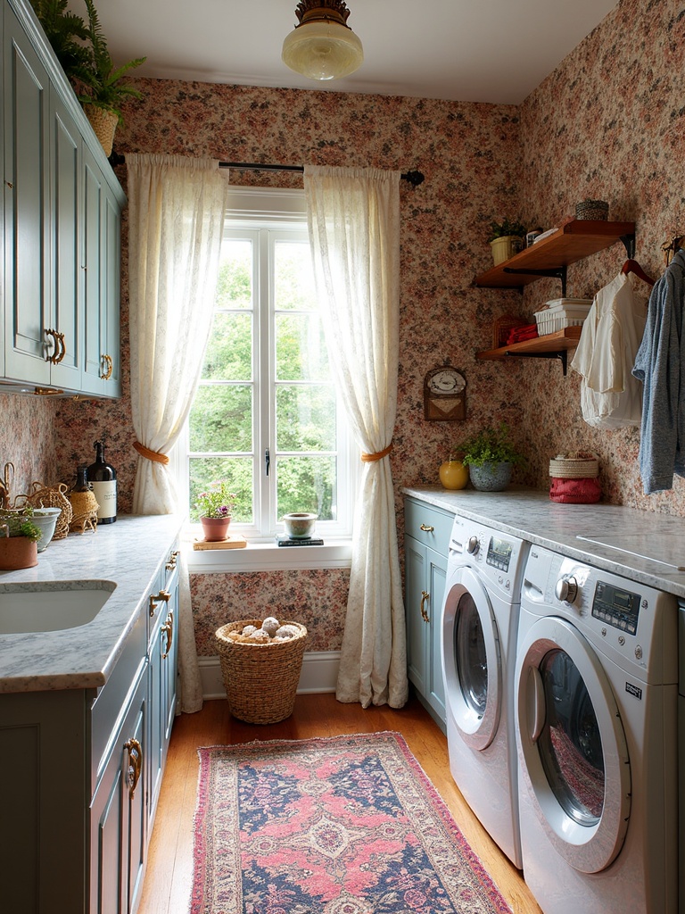 Maximalist Laundry Room - Maximalist Laundry Room interior design inspiration