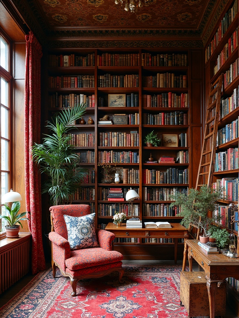 Maximalist Library - Maximalist Library interior design inspiration