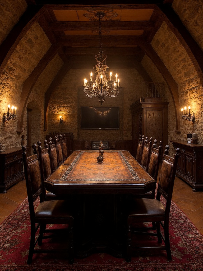 Medieval Game Room - Medieval Game Room interior design inspiration