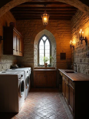 Medieval Laundry Room Design