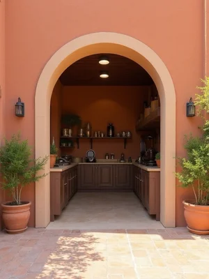 Mediterranean Garage Design