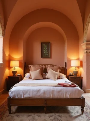 Mediterranean Guest Bedroom Design