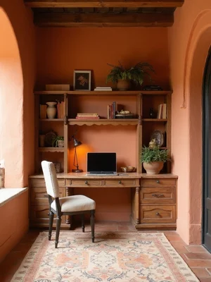 Mediterranean Home Office Design