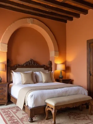 Mediterranean Master Bedroom Design