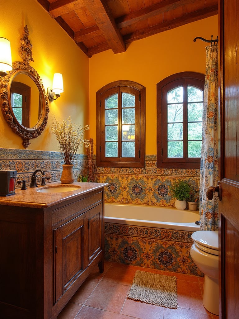 Mexican Bathroom - Mexican Bathroom interior design inspiration