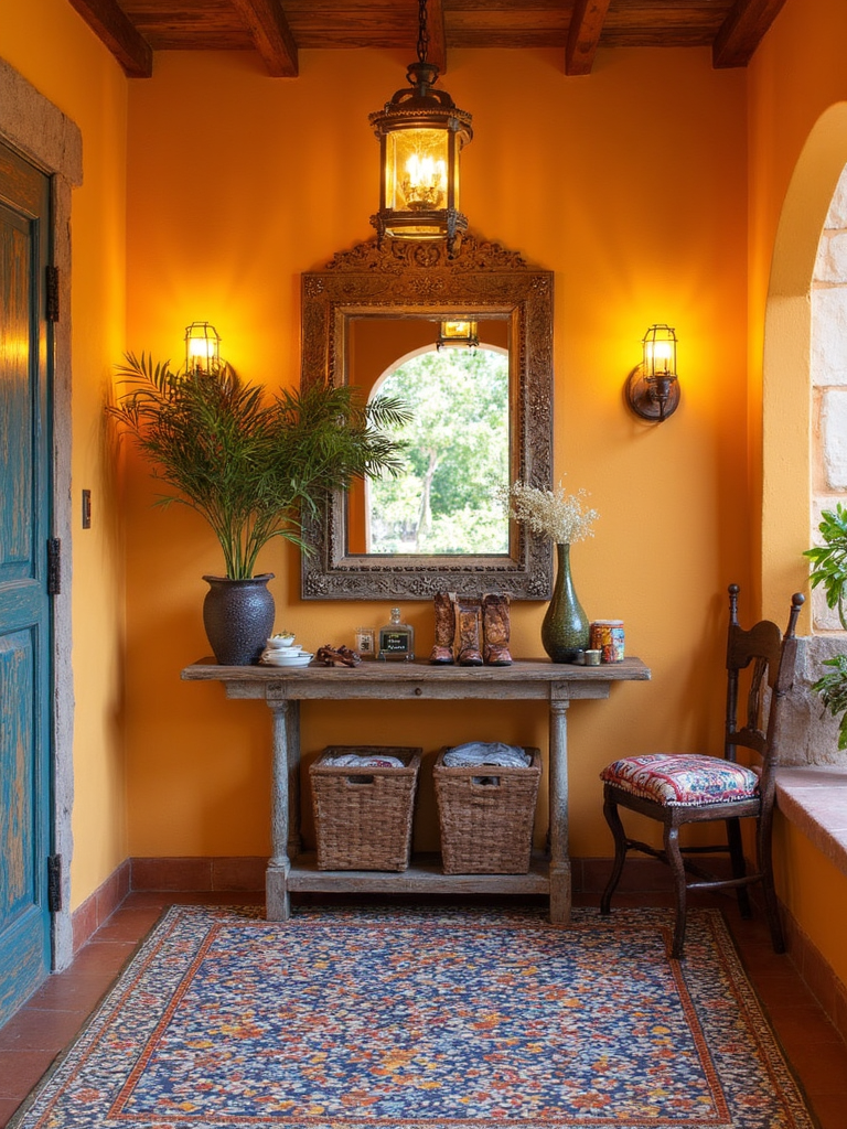 Mexican Entryway - Mexican Entryway interior design inspiration