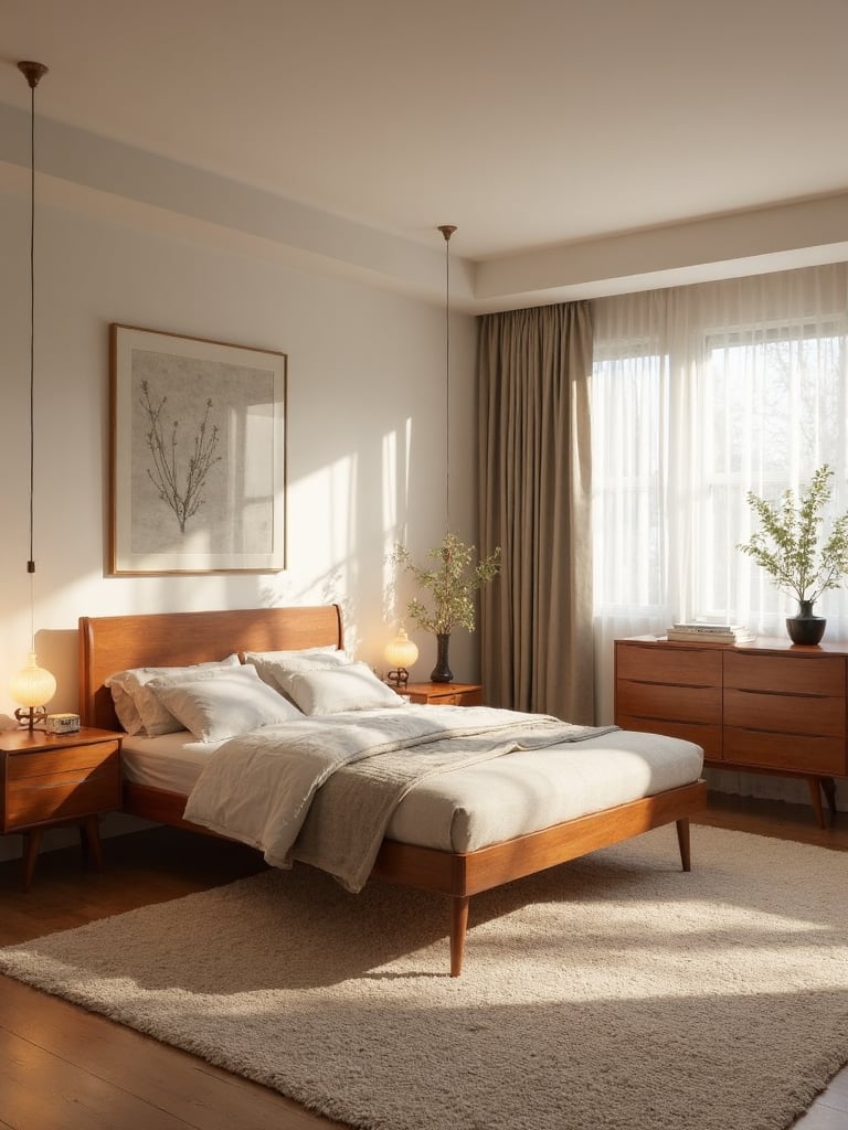 Mid Century Modern Bedroom - Mid-Century Modern Bedroom interior design inspiration