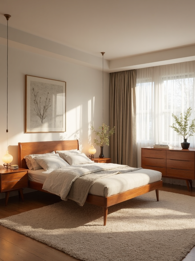 Mid Century Modern Bedroom - Mid-Century Modern Bedroom interior design inspiration