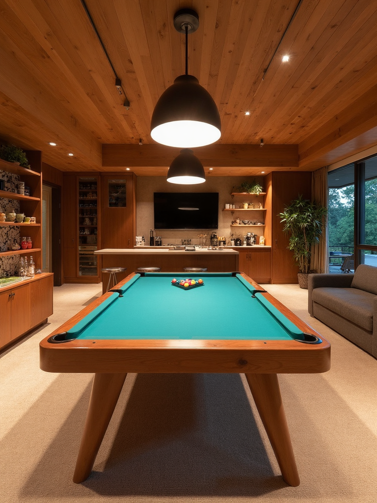 Mid Century Modern Game Room - Mid-Century Modern Game Room interior design inspiration