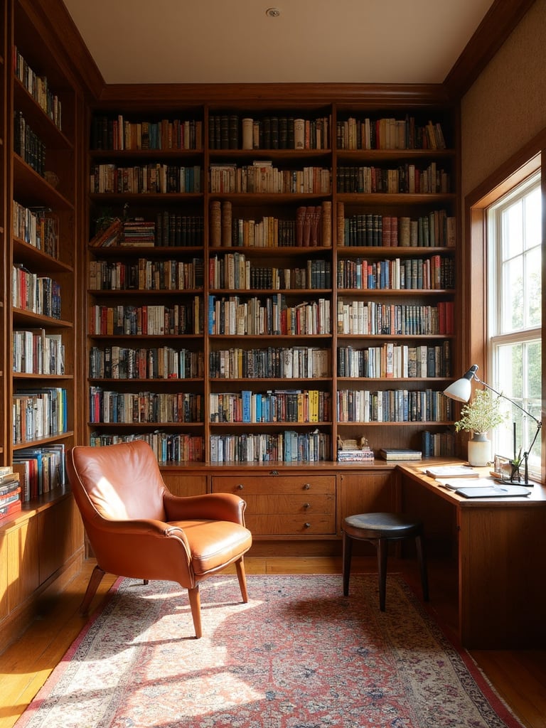 Mid Century Modern Library - Mid-Century Modern Library interior design inspiration