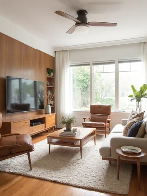 Mid Century Modern Living Room Design