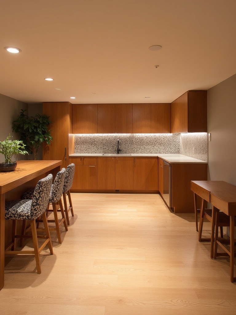 Mid Century Basement - Mid Century Basement interior design inspiration