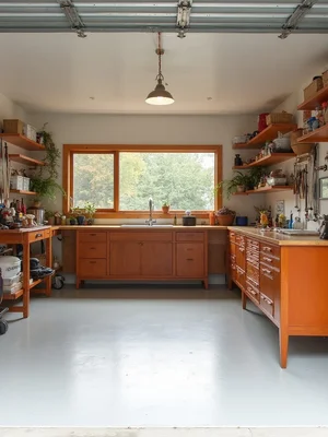 Mid Century Garage Design